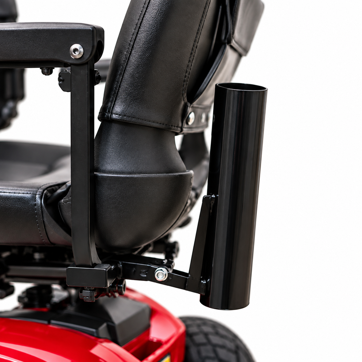 Go Go pride power scooter cane and crutch holder
