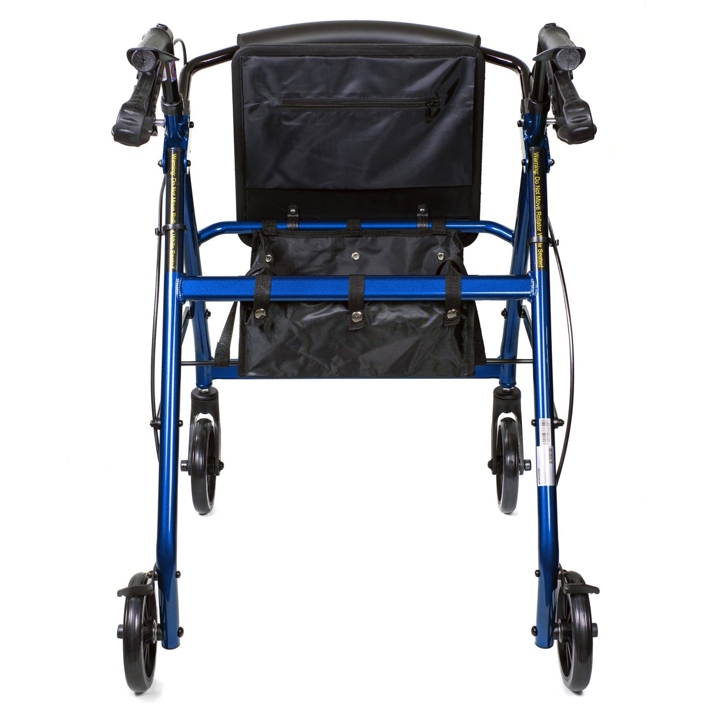 McKesson Folding Aluminum Four-Wheel Rollator, Blue