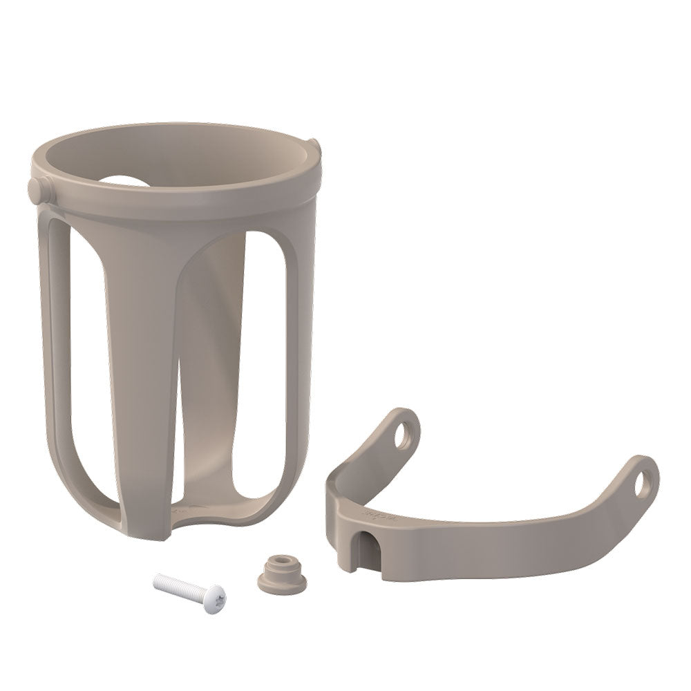 Cup holder with attachments next to it 