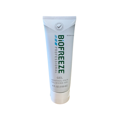 Biofreeze Professional pain relief gel tube for temporary relief of sore muscles, joint pain, and aches.