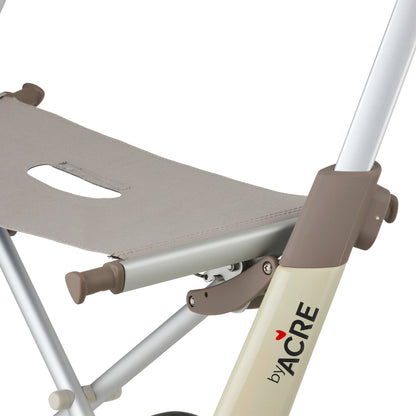 White rollator seat on white background