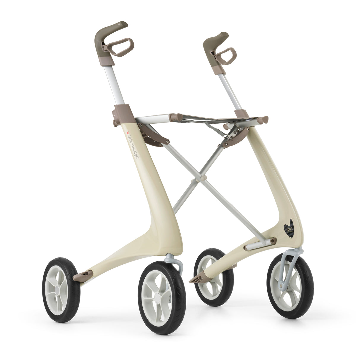 White rollator on white background