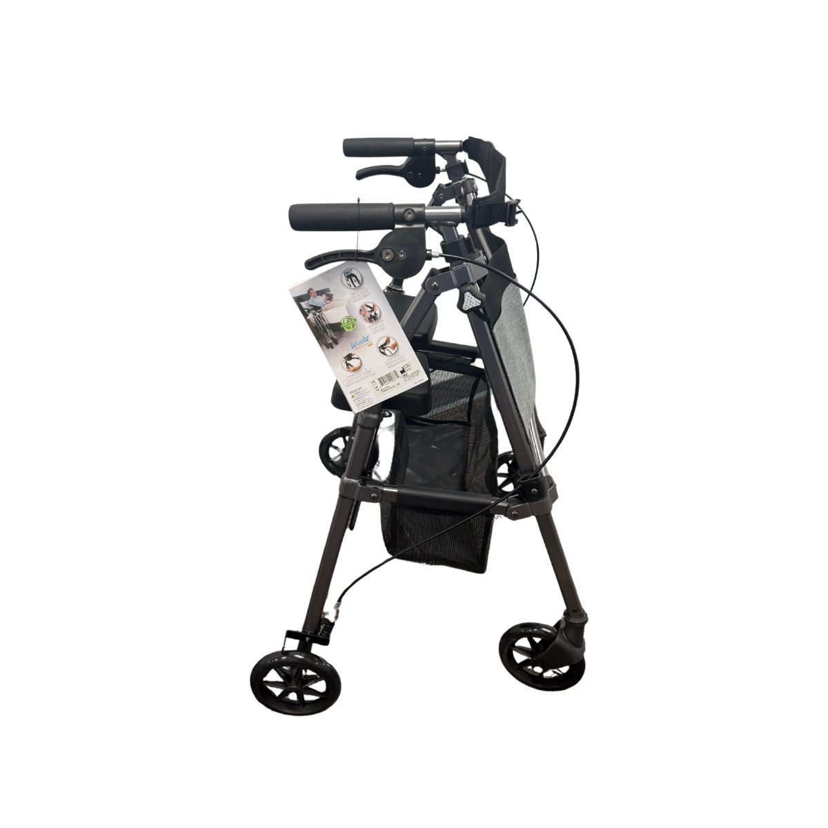 Stander Wonder Rollator Plus 4-Wheel Rollator Walker with Seat