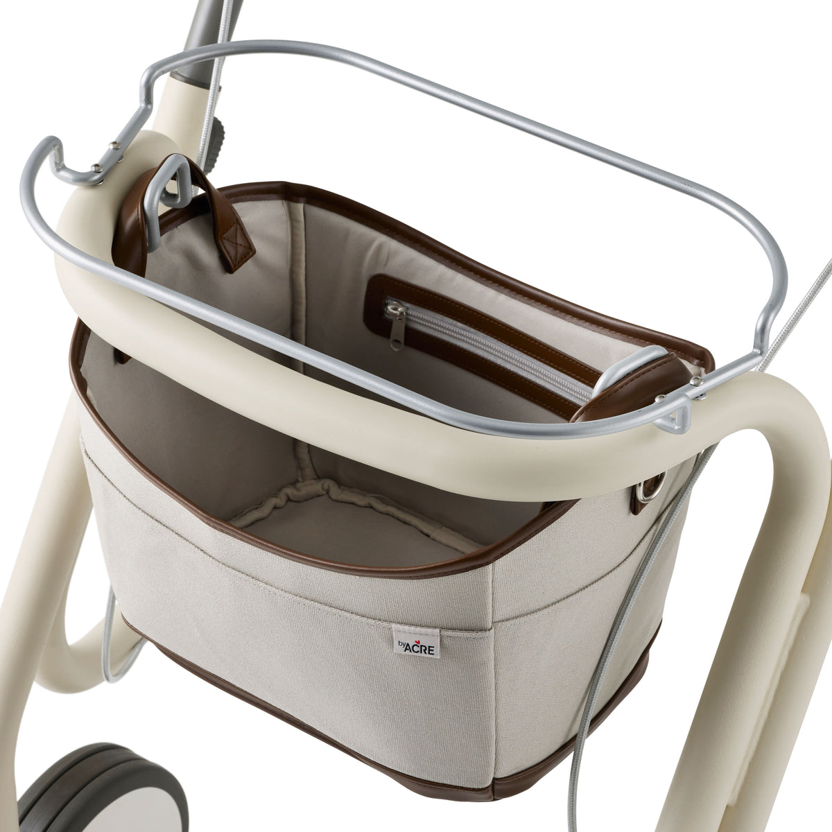 Cream Rollator on white background