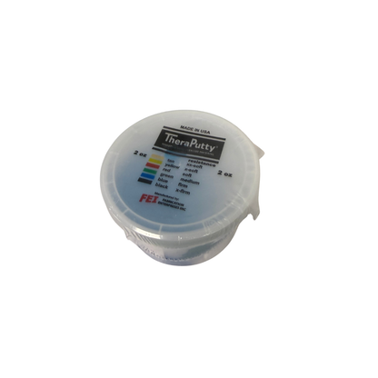 Blue Theraputty hand exercise putty container for hand strengthening and rehabilitation therapy