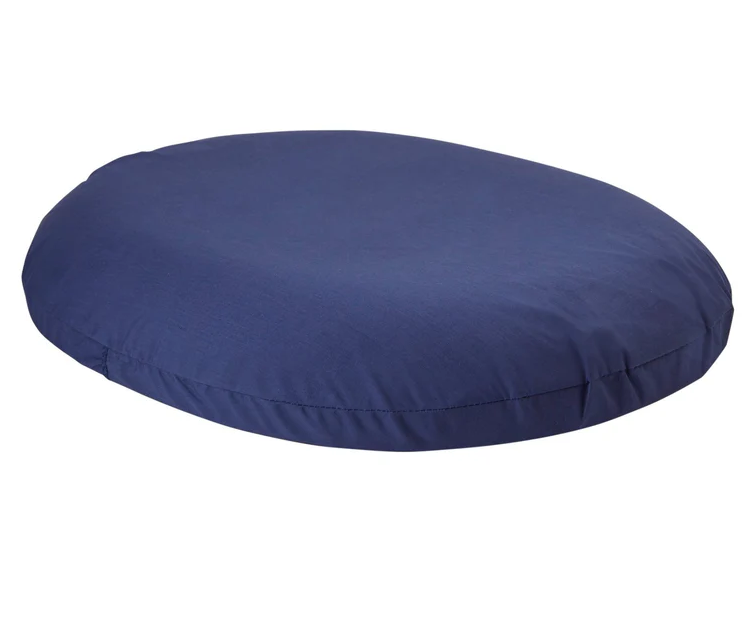 Donut seat cushion on white background