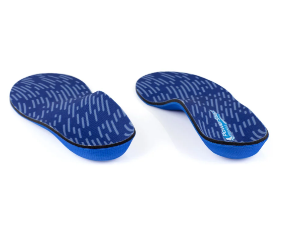 Powerstep insoles on white background