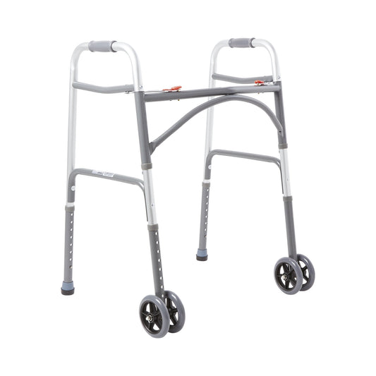 McKesson Steel Bariatric Folding Walker, 32 – 39 Inch Height