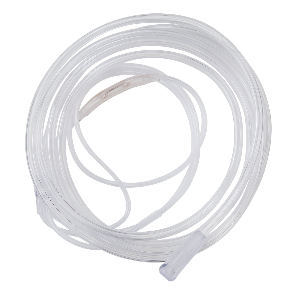 A Salter Labs 16Soft nasal cannula with a 25 foot supply tubing, featuring a standard ribbed oxygen connector and soft tubing.